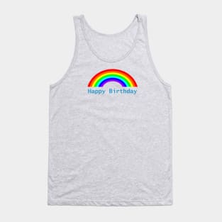 Happy Birthday Rainbow Tank Top